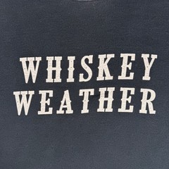 Whiskey Weather Crewneck Size **Large Cozy Fall Winter Black Sweatshirt