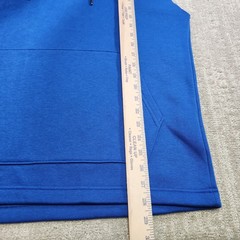 Under Armour Sleeveless Hoodie Men Medium Blue UA Icon Fleece Cotton Blend NEW