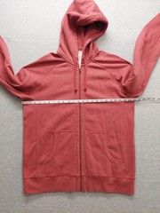 Old Navy Basic Issue Men Hoodie XL Red Full Zip Raglan Sleeve Pockets Casual