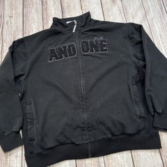 VINTAGE And 1 Sweatshirt Mens XL Extra Large Full Zip Sweater Basketball AI Y2K