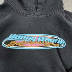 Hunnys Money Hoodie Teens Small Black Drag Racing Graphic Fleece Sweatshirt