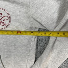 Salt life Hoodie Mens Small Gray Skull & Hooks Fishing Logo Drawstring *Flaw