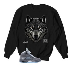 Sweatshirt To Match Jordan 5 Wolf Grey AJ5 – Fearless Sweater