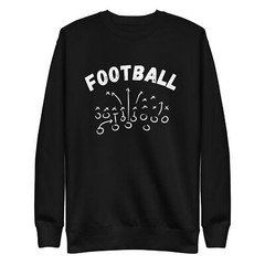 Football Mom Dad Unisex Premium Sweatshirt S,M,L,XL,2X,3X