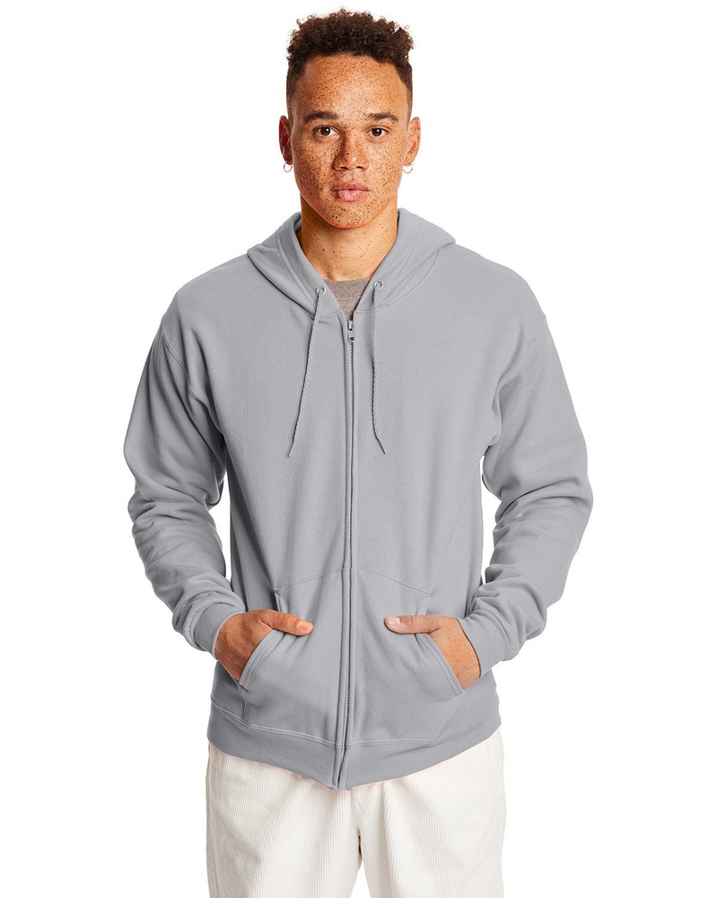 Hanes Adult EcoSmart Full-Zip Hooded Sweatshirt – P180