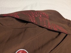Brandmakers Men’s Apparel Kanji Dragon Brown Hooded Sweatshirt – Size XL