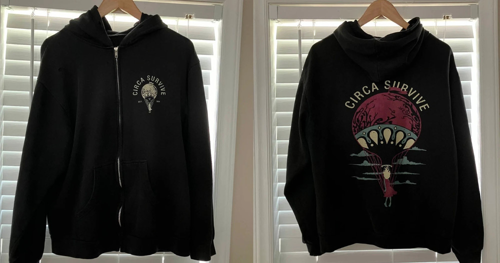 Circa Survive Band On Letting Go Tour Zip Hoodie Full Sizes S-5XL