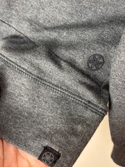 Gaiam Lotus OB Hoodie Mens Medium Charcoal Pullover Stretch Yoga Athletic NWT