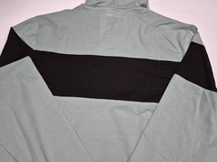Kenneth Cole New York Long Sleeve Hoodie Shirt –Black /green Core Spring
