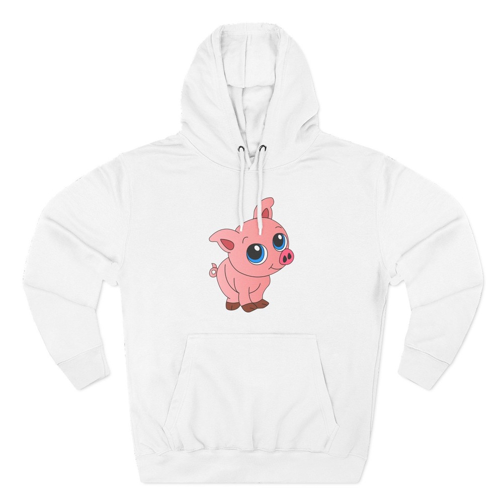 Cute Pink Piglet Hoodie | Cartoon Animal Kids Style