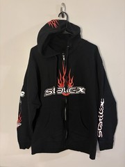 Static-X 20th Anniversary Black Fleece Zip Up Hoodie Band Graphic Wayne Static