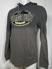 Billings West High School Bears Montana Men’s Gray Ombray Hoodie Shirt NWT