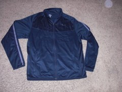 NIKE Dri Fit full zip front lightweight black Sweatshirt men’s Large