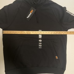 NWT Timberland PRO Men Medium Hood Honcho Sport Pullover Hoodie Black Orange