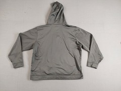 Sport Tek Men Sweatshirt XL Gray Hoodie 100% Polyester Pockets Logo Pullover