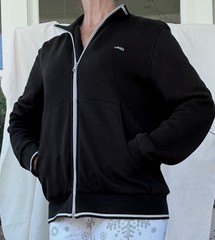 MINI Cooper Men’s Black Full Zip Sweatshirt Jacket w/ Pockets High Neck Logo XL