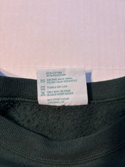 Vtg M&C Sportswear Fall Scarecrow Autumn Plaid 90’s USA Green Sweatshirt Sz XL