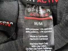 Spyder Active Hoodie Mens Medium Gray Pullover Lightweight 4-Way Stretch Gym