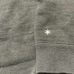 Snow Peak Hoodie Adult Size M Pullover Heavyweight Cotton Gray Kangaroo Pocket