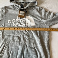 The North Face Pullover Hoodie Mens Size L Gray Long Sleeve Stretch Drawstring