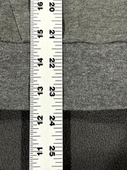 Reflex Hoodie Mens Medium Heather Gray Cotton Stretch Ribbed Trim Full Zip