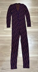 USED 21AW BODYSUIT GEOMETRIC PATTERN PRADA RAF SIMONS GOOD