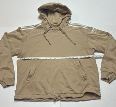 Adidas Originals x Parley Hoodie Men’s Small Tan Pullover 3-Stripe Sustainable *