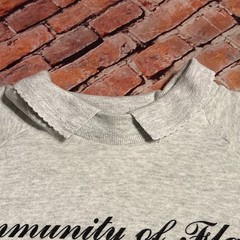 Vtg 90’s COMMUNITY OF FLAGS Brooklyn IA Collared Crewneck Sweatshirt Adult XL
