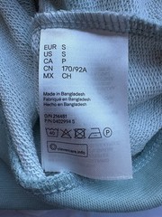 H&M Mens Zip Up Hoodie Hooded Jacket Sage Green Lightweight 2 Pockets Size Small