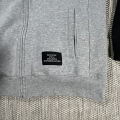 Black Scale Hoodie Men L Full Zip Gray Modern Fit BLVCK SCVLE White Star Jacket