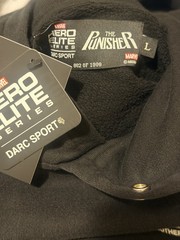 Darc Sport x Marvel Hero Elite Series Punisher Fleece Graphic Hoodie Black L