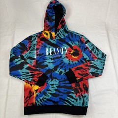 REASON MEN’S CLOTHING MULTI-COLOR PULLOVER HOODIE SWEATSHIRT – SIZE M