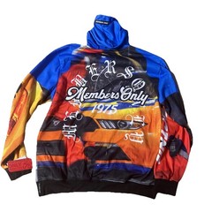 Mens Members Only Sport NASCAR Hoodie Size L Made In Egypt 🔥 NEW 🔥