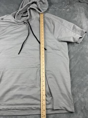 Rhone Luxe Knit Hoodie XL Short Sleeve Sweatshirt Heather Gray Men’s