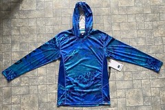 Avid Mens SMALL Hooded Long Sleeve Realtree Wav3 Moisture Wicking UV Protection