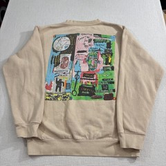 Jean Michel Basquiat Sweatshirt Mens M Crewneck Art Museum Modern Indie Comfort*