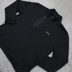 Callaway Sweatshirt Mens XL Black 1/4 Zip 100% Polyester Long Sleeve Pullover