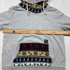 Picture Organic Clothing Hoodie Mens L Gray Christmas Holiday Sweater Knit