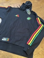 adidas x Bob Marley Jamaica Soccer Pullover Hoodie Black Men’s Size M