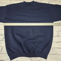 Vintage Tultex Blank Crewneck Sweatshirt Navy Men’s Size Large Cotton Polyester