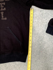 Vtg🔥Triple Five Soul Black zip hoodie 90s back to school 555 nyc ecko avirex