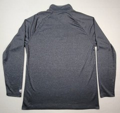 Tapout Pullover Mens L Gray Orange 1/4 Zip Long Sleeve Lightweight Jacket