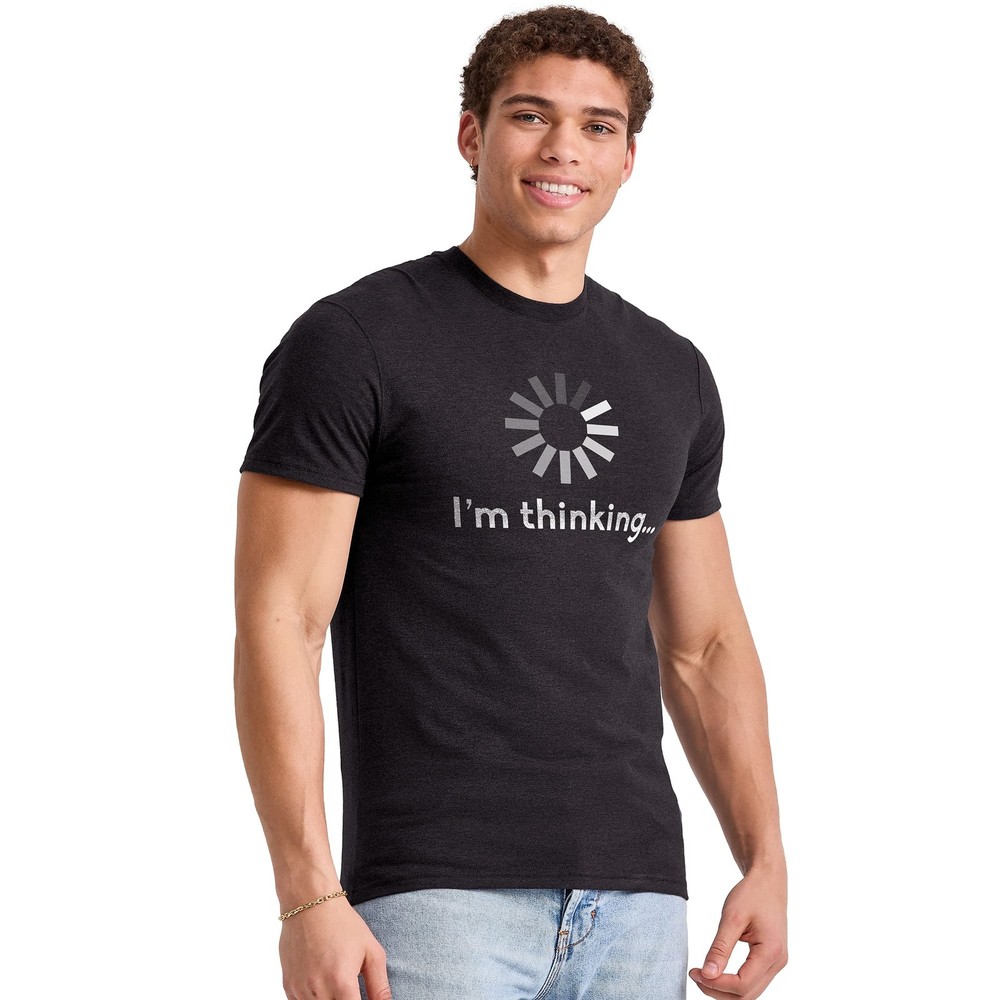 Hanes Men’s Short Sleeve Graphic T-shirt Collection XX-Large, I’m Thinking
