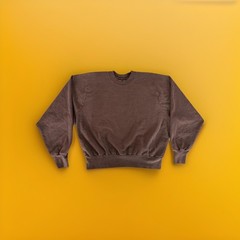 UNRELEASED SAMPLE YZY YEEZY CREW NECK PULLOVER BROWN 100% COTTON FLEECE PLUSH