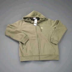 Adidas Originals Trefoil Essentials Full Zip Hoodie Olive Strata Men’s M NWT