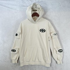 Peacebird Hoodie Mens S Cream Super China Pullover Cargo Logo Street Wear