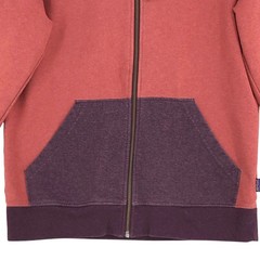 Patagonia Hoodie Mens S Organic Cotton Zip Up Two Tone Rust Plum Pullover Logo