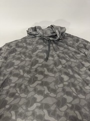 Burlebo Hoodie Mens Dri Fit Performance Outdoors Grey Camo Size 2XL