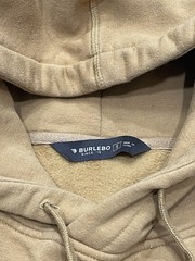 Burlebo Hoodie Mens Size Small Tan Duck Hunting Graphic Hooded Sweatshirt