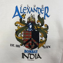 Vintage 90s Bombay India Club Alexander Gin White 1990 Crewneck Sweatshirt Large